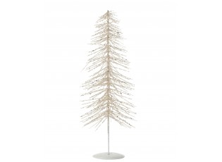 Bílo - stříbrný vánoční stromeček Deco Glitters – 14*14*45 cm