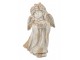 Béžová antik venkovní dekorace Angel na svíčku – 32*28*60 cm J-Line by Jolipa