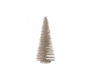 Champagne vánoční dekorativní stromek Glitter Tree – 5*5*15 cm