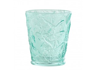 Azurová sklenička kolibřík Hummin Bird - Ø 9*10 cm / 250 ml