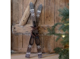Vintage dřevěné lyže Mocca Ski Antique – 15*7*60 cm