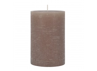 Béžovo-šedá válcová svíčka Macon Rustic Greige – Ø 10*15 cm / 90h