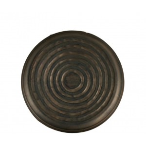 Bronzový antik kulatý kovový podnos Cassic – Ø 40 *5 cm