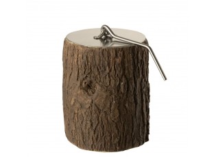 Stolní kulaté ohniště Fire Pit Round Trunk v designu kmene stromu – 10*10*12 cm