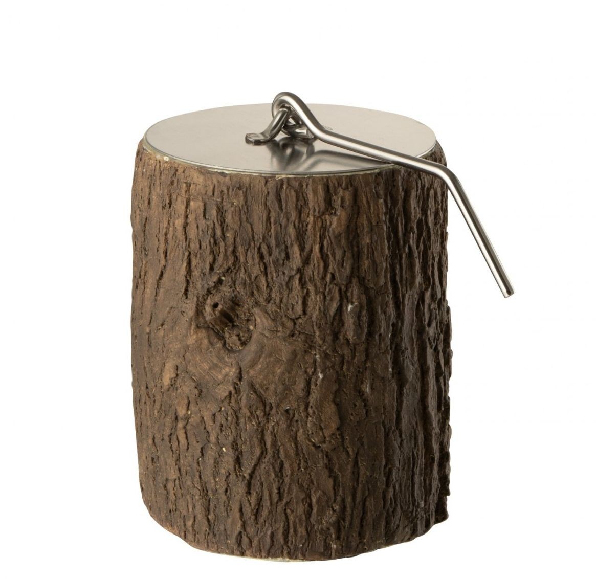Stolní kulaté ohniště Fire Pit Round Trunk v designu kmene stromu – 10*10*12 cm