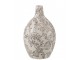 Bílo-černá porcelánová váza s květy Zen Ball – 20*20*33 cm J-Line by Jolipa