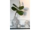 Dekorativní dóza Zen z bílého a černého porcelánu malá – 13,5*13,5*19 cm J-Line by Jolipa