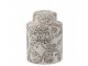 Dekorativní dóza Zen z bílého a černého porcelánu malá – 13,5*13,5*19 cm J-Line by Jolipa