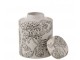 Dekorativní dóza Zen z bílého a černého porcelánu malá – 13,5*13,5*19 cm J-Line by Jolipa
