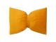 Žlutý sametový polštář ve tvaru mašle Bow honey – 40*60*10 cm Mars & More 