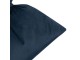 Modrý sametový polštář ve tvaru mašle Bow blue – 40*60*10 cm Mars & More 