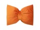 Oranžový sametový polštář ve tvaru mašle Bow orange – 40*60*10 cm Mars & More 