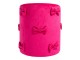 Růžový sametový taburet s mašlemi Pouf Bow fuchsie – 37*37*42 cm Mars & More 