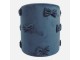 Modrý sametový taburet s mašlemi Pouf Bow blue – 37*37*42 cm Mars & More 