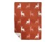 Béžovo-rezavý oboustranný pléd s jeleny Deer Rusty XL – 150*200*3 cm Mars & More 