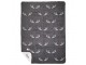 Šedo-bílý oboustranný pléd s parohy Antler XL – 150*200*1 cm Mars & More 