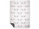Šedo-bílý oboustranný pléd s parohy Antler XL – 150*200*1 cm Mars & More 