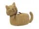 zarážka dveří ležící kočka žlutá polyester – 33*10*25 cm Mars & More 