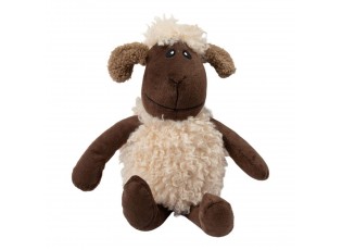Plyšová zarážka ke dveřím sedící ovečka Sheep – 20*18*26 cm