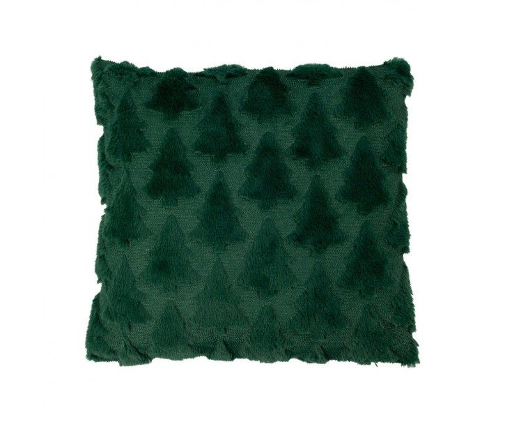 Zelený polštář se vzorem vánočního stromku Christmas Tree – 45*45*10 cm Mars & More 