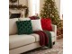 Zelený polštář se vzorem vánočního stromku Christmas Tree – 45*45*10 cm Mars & More 