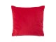 Červený pletený puntíkatý polštář s medvírkem Bear – 40*40*7 cm Mars & More 