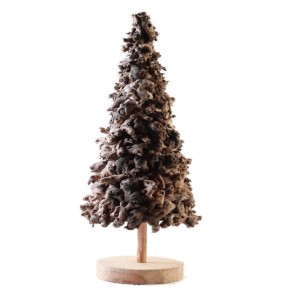 Vánoční dekorace stromek na stojanu ze dřeva výška – 35*35*160 cm