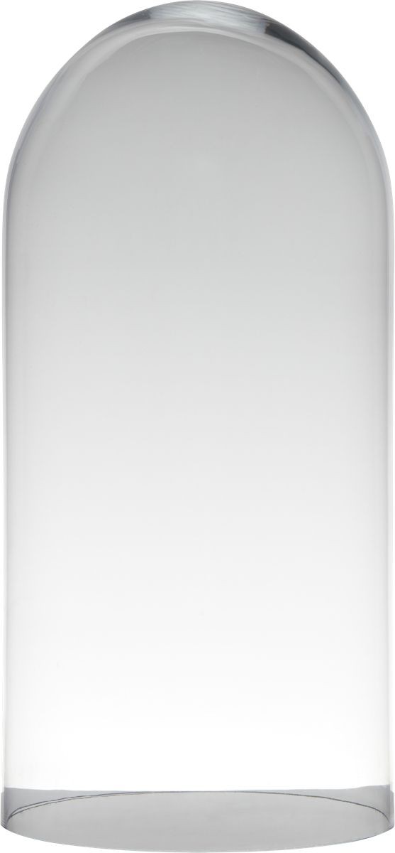 Skleněný transparentní poklop Hugo glass – 19*19*40 cm