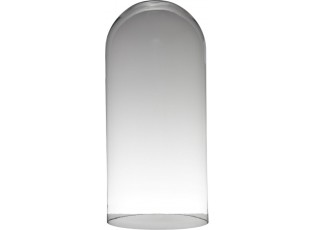 Skleněný transparentní poklop Hugo glass – 28*28*62 cm