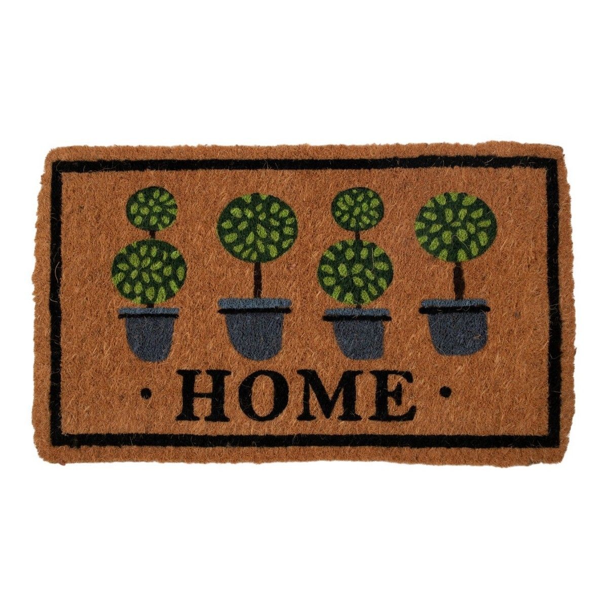 Ručně vyrobená rohožka z kokosových vláken Home – 75*45*4 cm