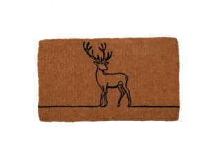 Ručně vyrobená rohožka z kokosových vláken s jelenem – 75*45*4 cm