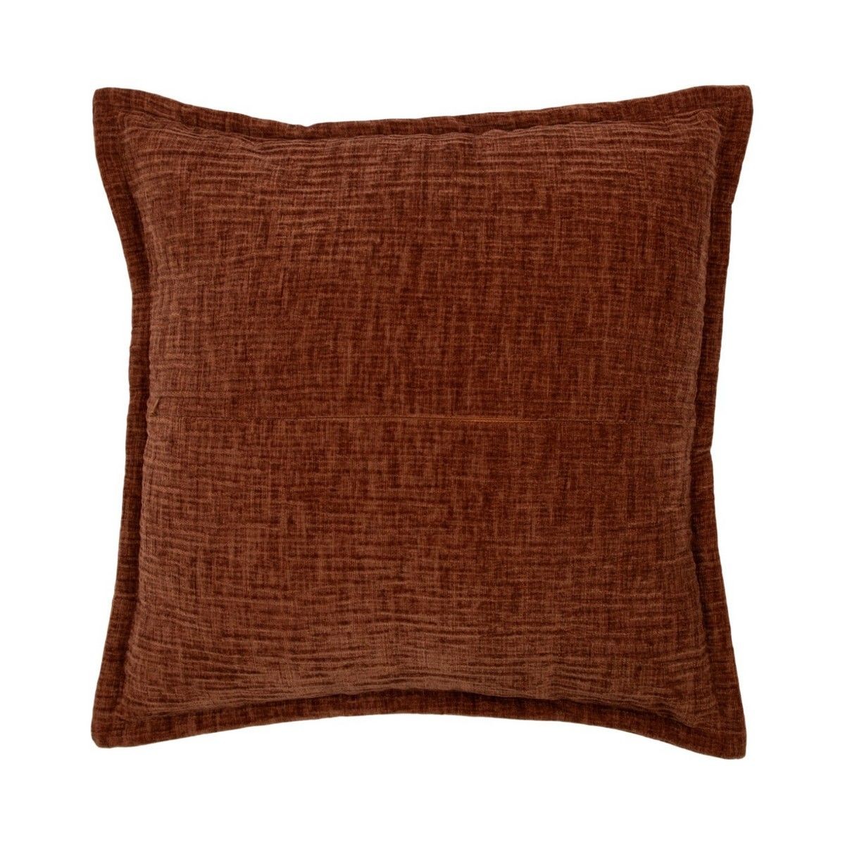 Polštář z mačkaného sametu Crinkled velvet rust – 45*45*6 cm Mars & More Polštář z mačkaného sametu Crinkled velvet rust – 45*45*6 cm Mars & More