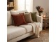Polštář z mačkeného sametu Crinkled velvet taupe – 45*45*6 cm Mars & More 