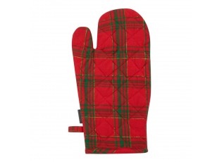 Červeno-zelená vánoční chňapka rukavice Wonder Christmas – 33*18*2,6 cm