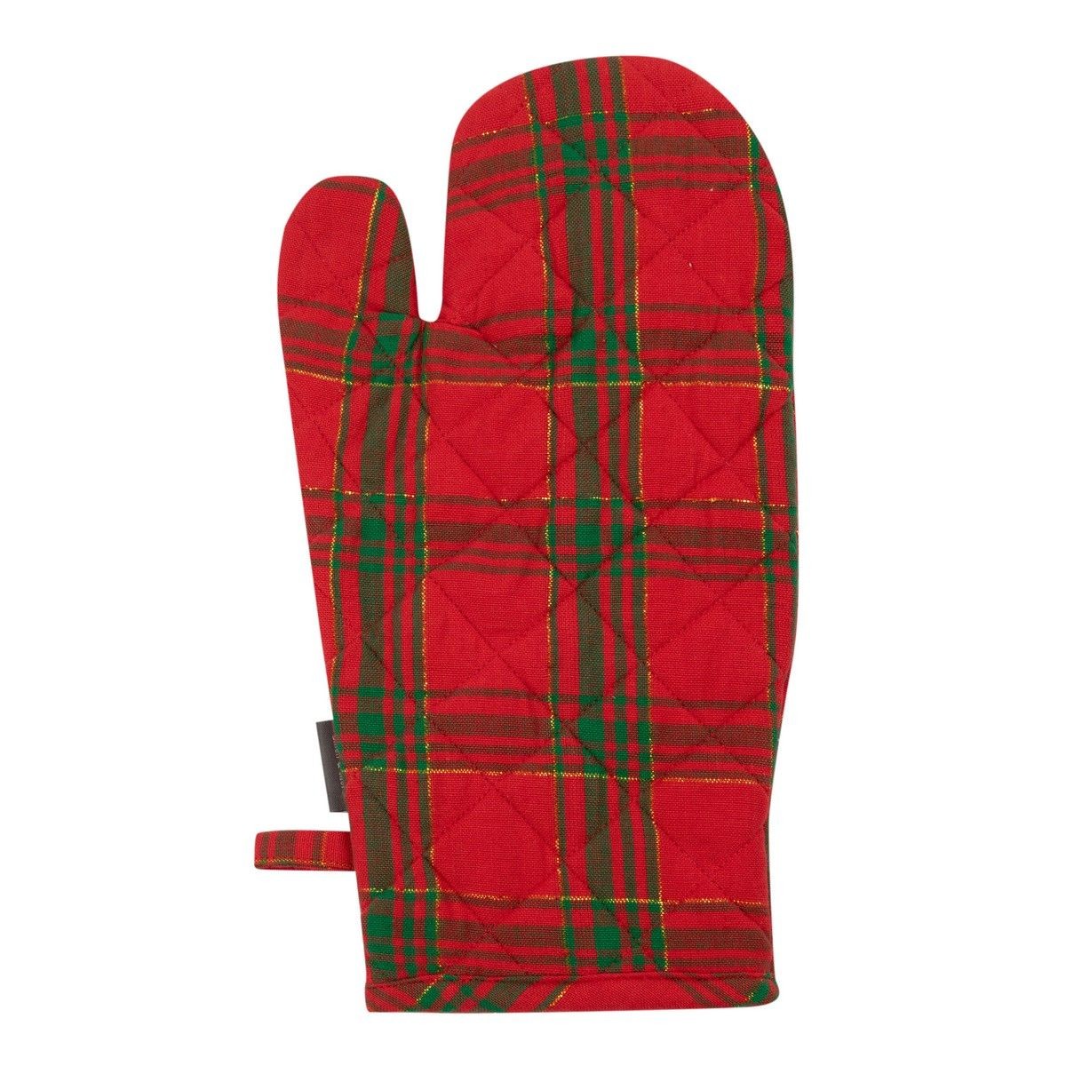Červeno-zelená vánoční chňapka rukavice Wonder Christmas – 33*18*2,6 cm