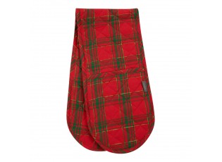 Červeno-zelená vánoční dvojitá chňapka Wonder Christmas – 85*18*2,6 cm