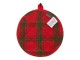 Červeno-zelená kulatá chňapka podložka Wonder Christmas – Ø 20*1cm Mars & More 