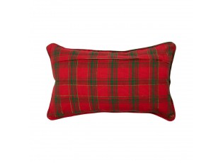 Červeno-zelený vánoční polštář Wonder Christmas – 50*30*3,5 cm