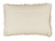 Krémový smyčkový polštář se zlatými flitry Pearl – 40*60*20 cm J-Line by Jolipa