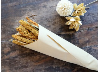 Sada sušených květů Seterea Fleur v přírodní hnědé barvě – 75 cm