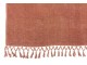 Růžový pléd se střapci a viskózou Plaid Tassel – 170*130*0,5 cm J-Line by Jolipa