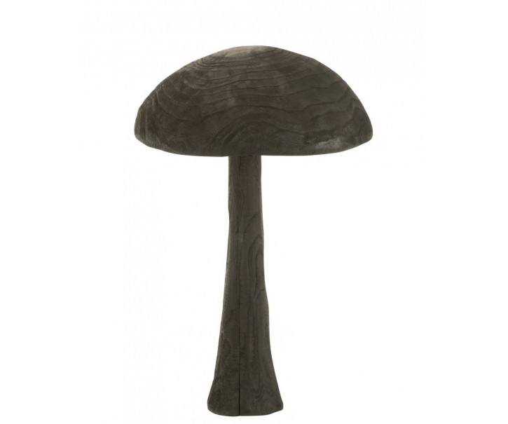 Veliká dřevěná houba Mushroom Wood Granitti L – 38*38*60 cm J-Line by Jolipa