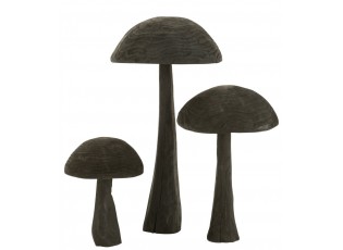 Veliká dřevěná houba Mushroom Wood Granitti M – 28*28*39 cm