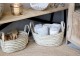 3ks oválný úložný koš z mořské trávy Loani - 48*33*24/ 40*27*21/ 32*22*19 cm Chic Antique