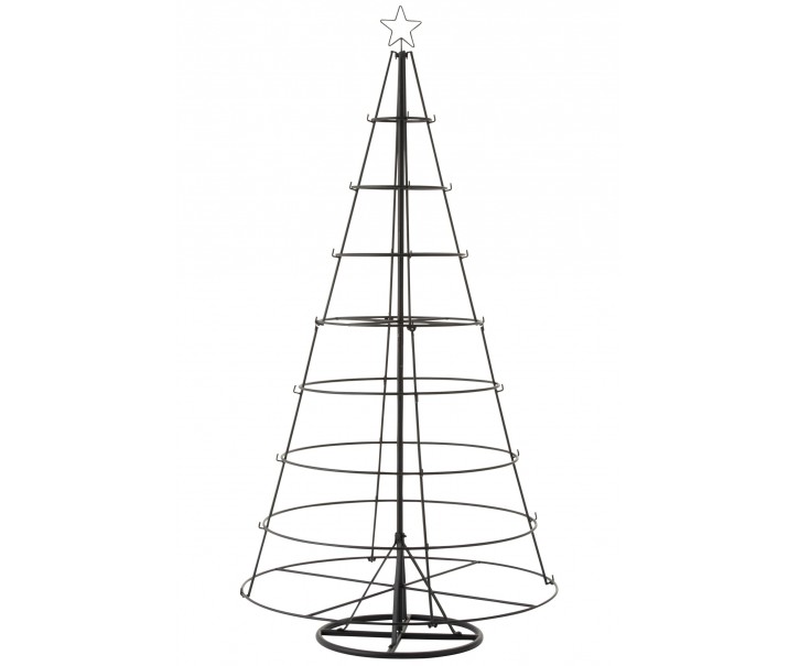 Strom 8 pater kov černý – 94,5*94,5*188 cm J-Line by Jolipa