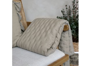 Měkká taupe prošívaná deka / přehoz Aix Soft – 180*130 cm