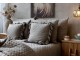 Měkká taupe prošívaná deka / přehoz Aix Soft – 180*130 cmm Chic Antique
