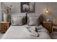 Měkká taupe prošívaná deka / přehoz Aix Soft – 180*130 cmm Chic Antique