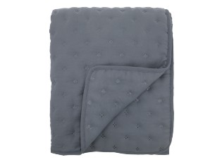 Měkká šedá prošívaná deka / přehoz Aix Soft – 180*130 cm