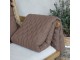 Měkká hnědá prošívaná deka / přehoz Aix Soft – 180*130 cm Chic Antique